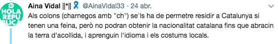 El Apartheid de los CDR: catalanes «de pura cepa», «recién llegados», «colonos» y «botiflers»