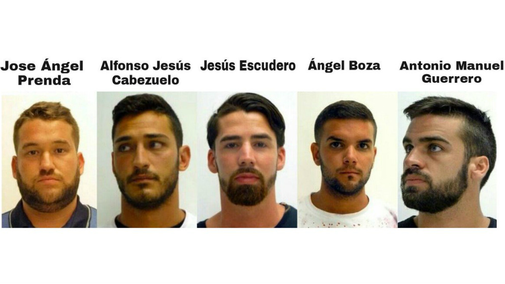 Los integrantes de ‘La Manada’, condenados por abusos sexuales.