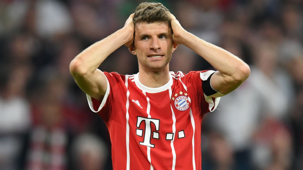 Müller se lamenta durante el Bayern – Real Madrid. (AFP) | Real Madrid – Bayern