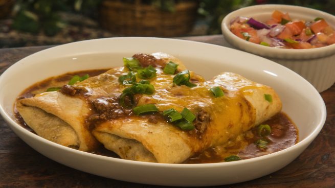 Chimichangas de ternera, receta tradicional mexicana