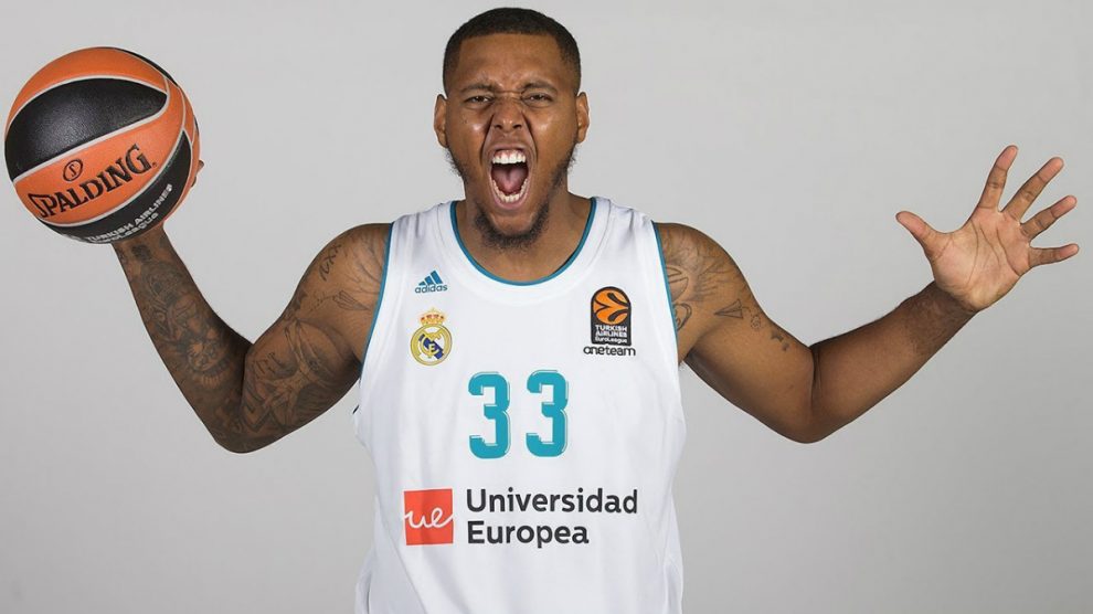 Trey Thompkins es uno de los jugadores clave en la rotación de Pablo Laso. (EUROLIGA)