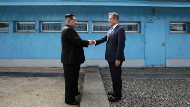 Kim Jong-un y Moon Jae-in