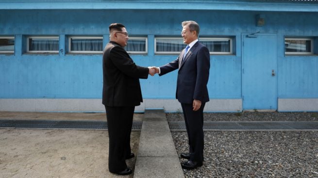 Kim Jong-un y Moon Jae-in