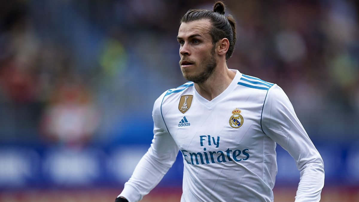 Bale durante un partido con el Madrid (Getty)
