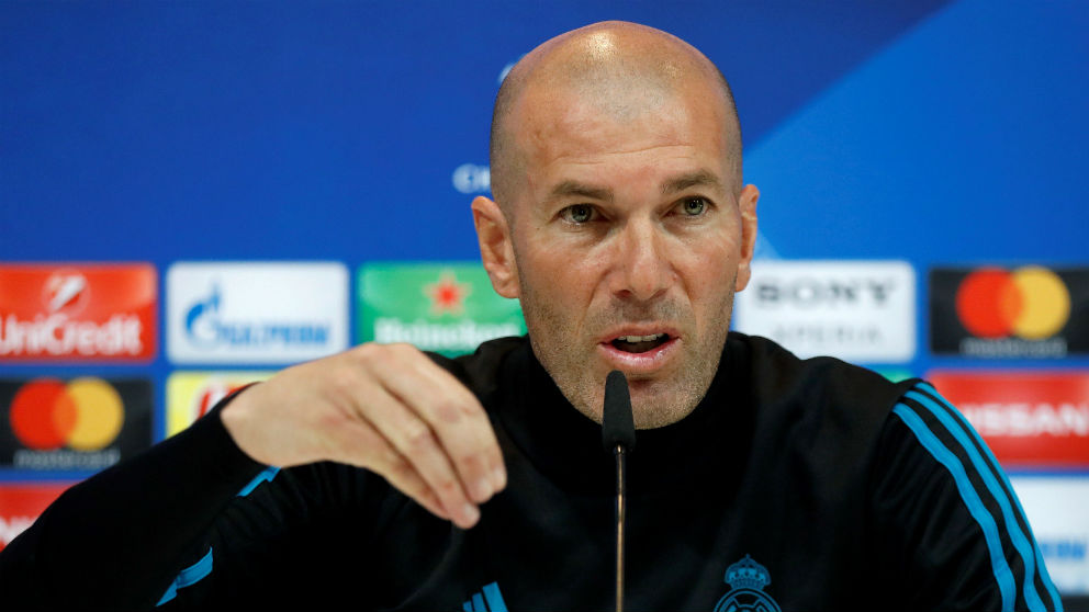 Zidane en rueda de prensa. (EFE)