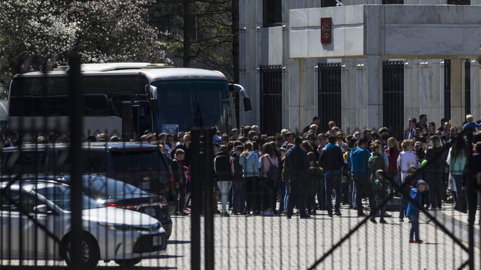 Embajada de Rusia en Washington (Foto: AFP)