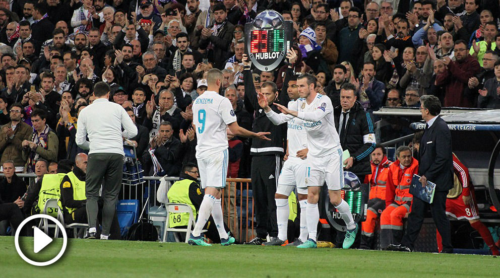 Benzema se marchó ovacionado y dio entrada a Gareth Bale. (FOTO: Quique Falcón)