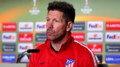 El Cholo Simeone durante la rueda de prensa. (Getty)