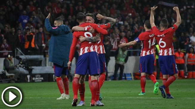 Así celebró el Metropolitano el pase a la final de Lyon ?>