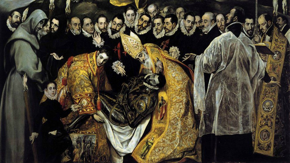 Detalle de la pintura ‘Entierro del Conde de Orgaz’ de El Greco.