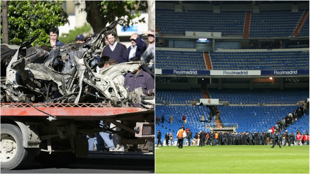 El coche que ETA hizo explotar en 2002 y el desalojo del Santiago Bernabéu en 2004.