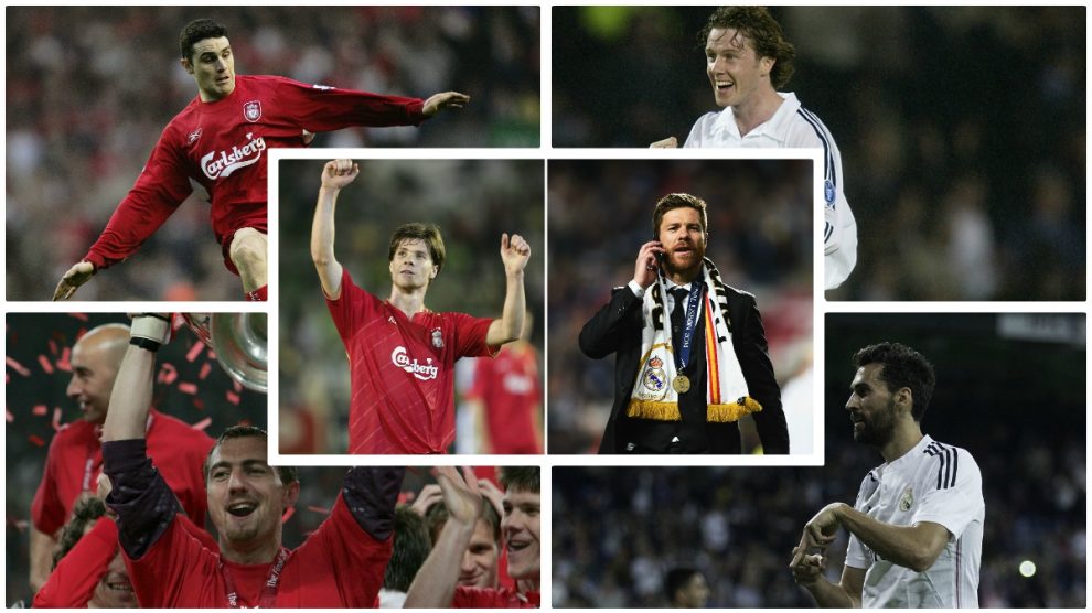 Los futbolistas que han jugado en el Real Madrid y el Liverpool. (Fotos: Getty Images/AFP)