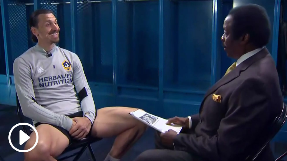 Ibrahimovic, durante la entrevista a la CBS. (vídeo: OKDIARIO)