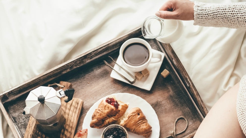 Desayuno a domicilio.