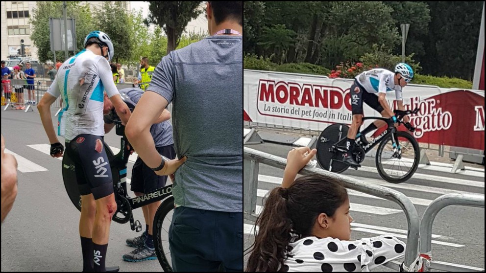 Chris Froome en el Giro de Italia 2018.
