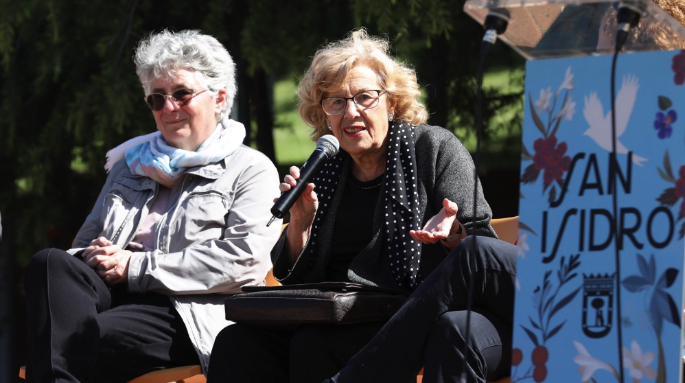 Montse Galcerán, edil de Moncloa-Aravaca, y Manuela Carmena. (Foto. Madrid)