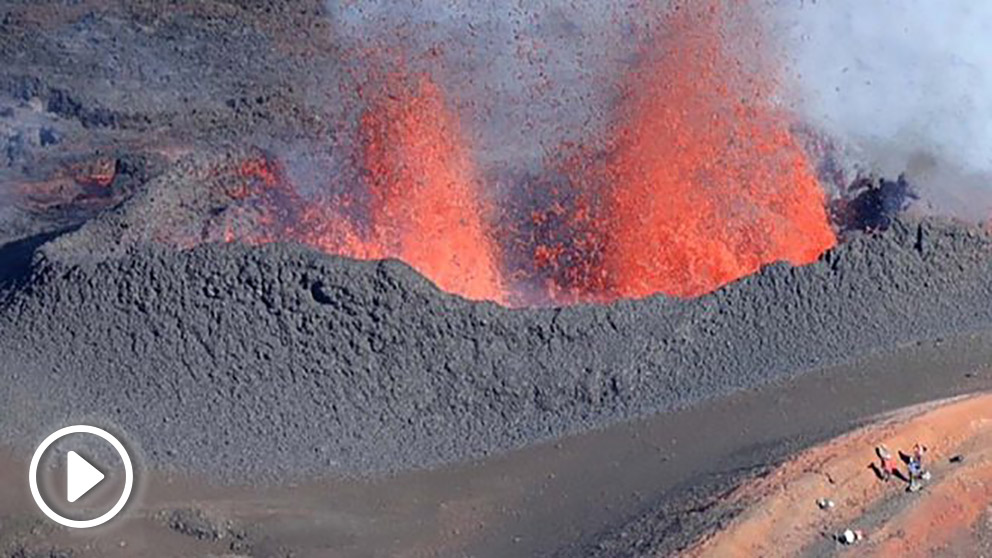 Erupción del volcán Kilauea en Hawai. Foto: AFP