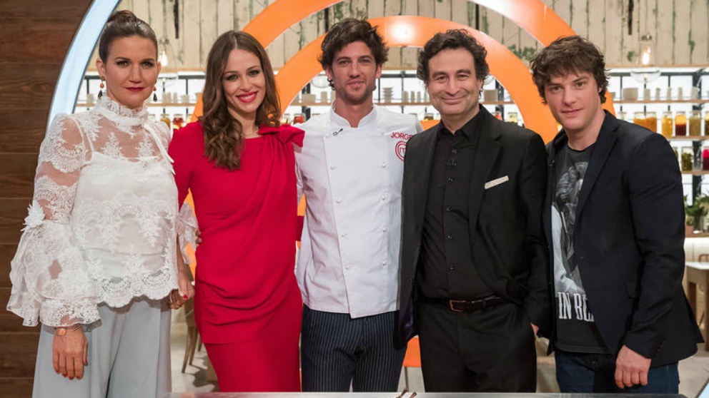 Miembros del jurado de ‘Masterchef 6’ con Jorge