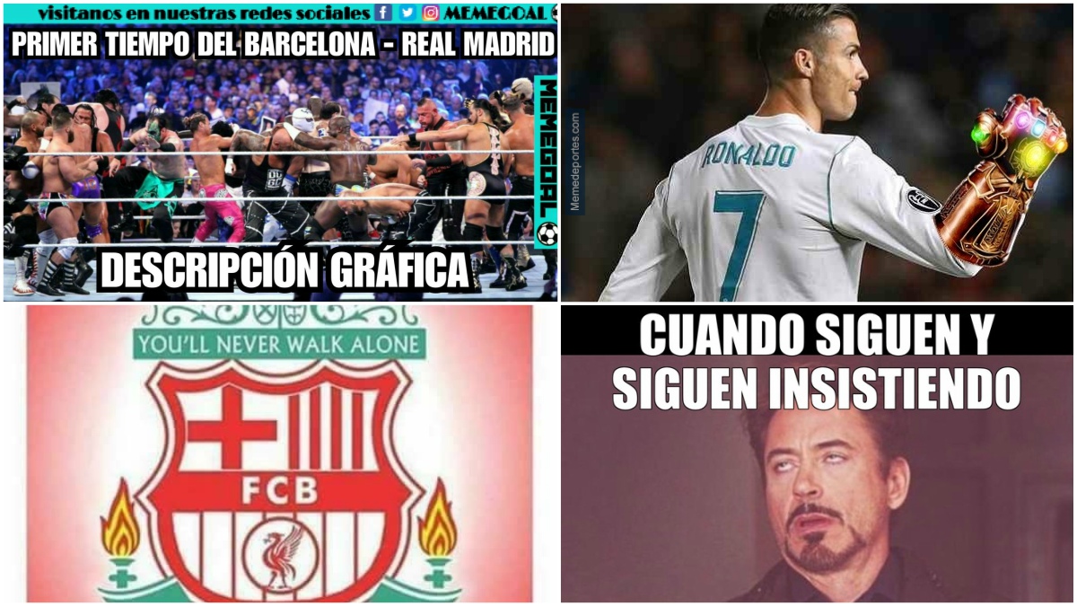 Algunos de los memes del Barcelona – Real Madrid.