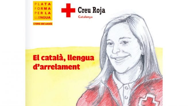 Cruz Roja le hace el juego a los separatistas: insta a los inmigrantes a que hablen en catalán