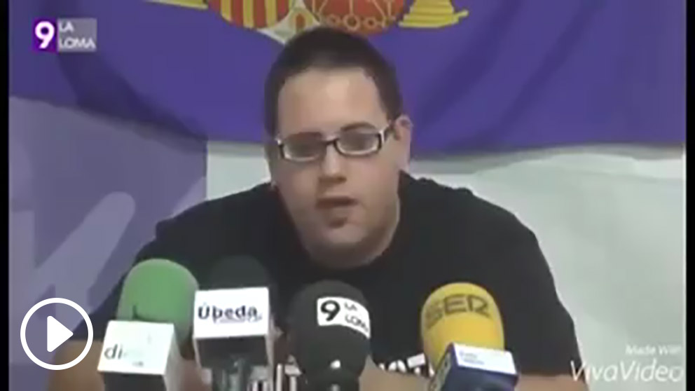 El líder de las Juventudes Comunistas de Úbeda, Luis Fernández.