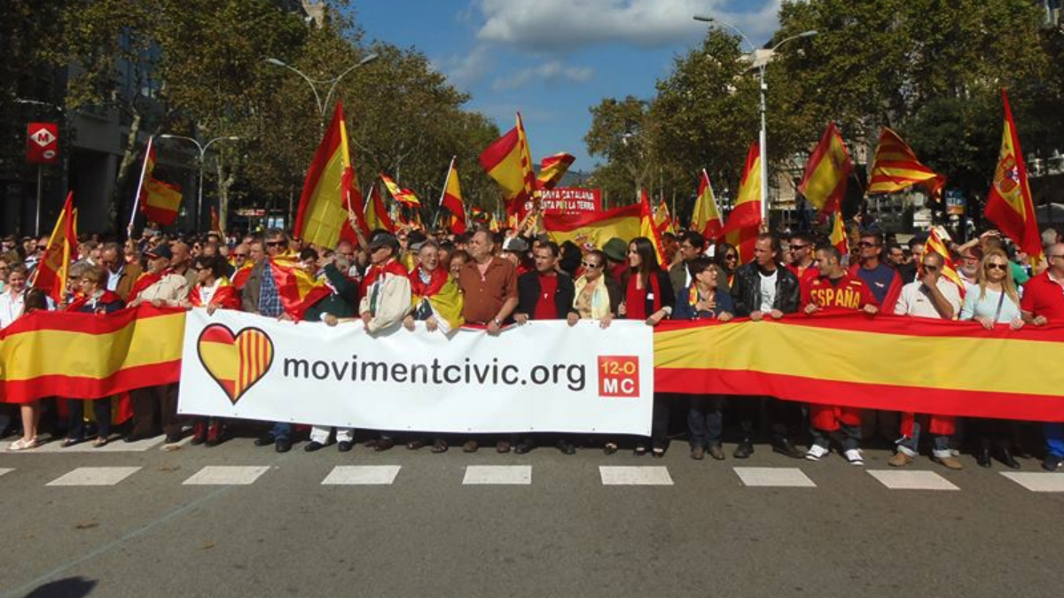 Movimiento Cívico 12-O crea un registro de «damnificados» por el independentismo (RRSS).