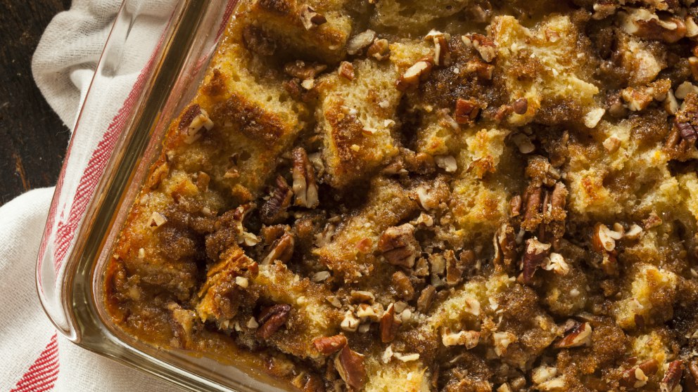 Receta de Pudin de pan y nueces casero fácil de preparar