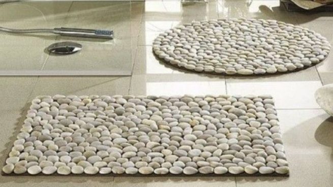 Hacer una alfombra de piedras