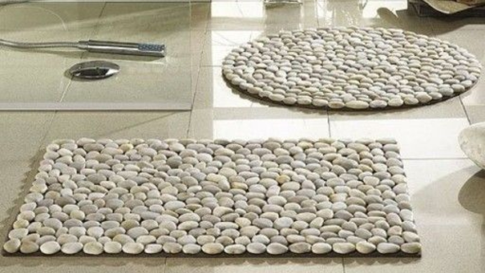 Pasos para hacer una alfombra de piedras