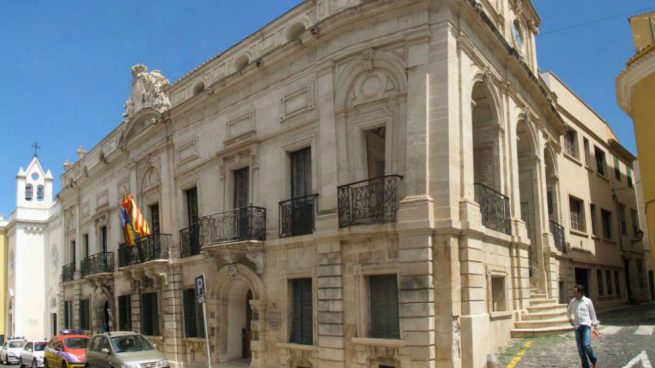 El Ayuntamiento de Mahón, en Menorca.