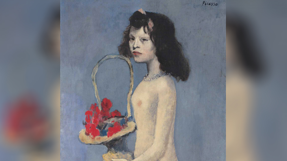 ‘La fillette à la corbeille fleurie’, de Pablo Picasso (1905).