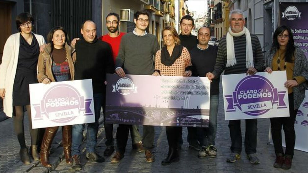 Los miembros del consejo ciudadanos de Podemos Sevilla.