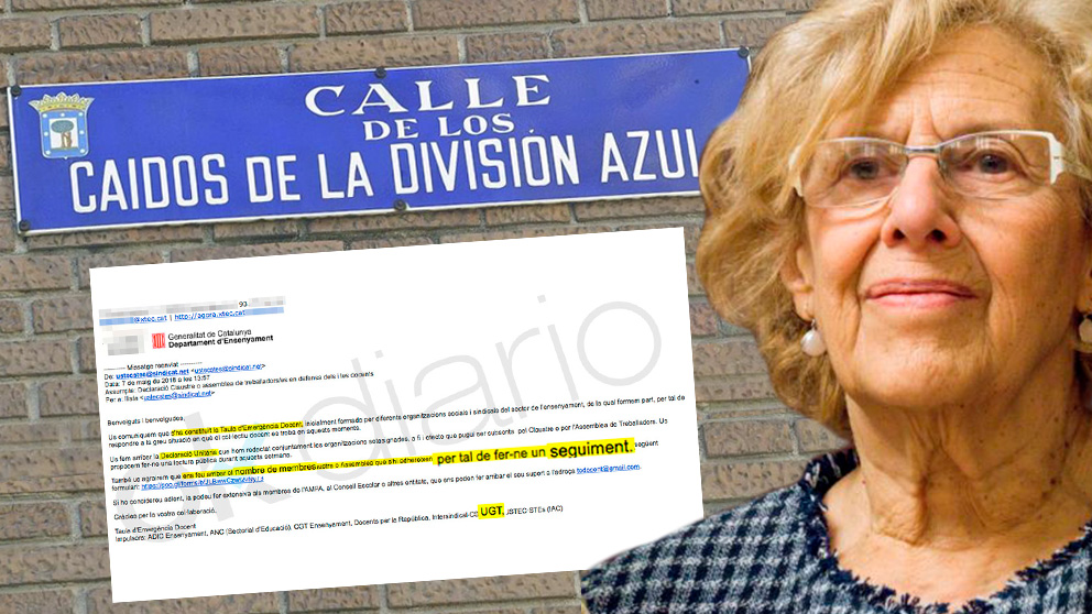 La alcaldesa de Madrid, Manuela Carmena , y la carta sobre el cambio de nombre de las calles ‘franquistas’