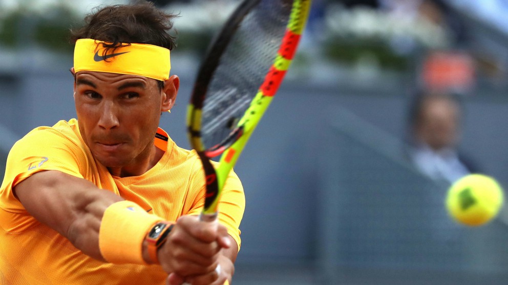 Nadal, en su partido frente a Schwartzman. (EFE)