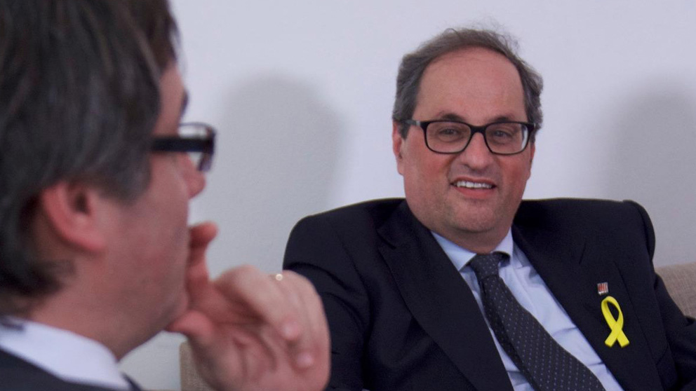 Quim Torra y Carles Puigdemont.