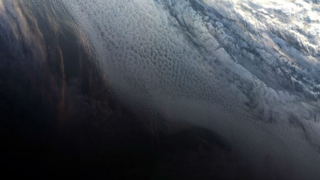Sentinel puesta de sol antártida