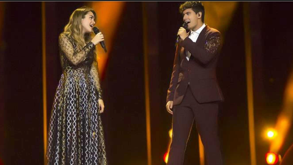 Amaia y Alfred en ‘Eurovisión 2018’. (Foto: RTVE)