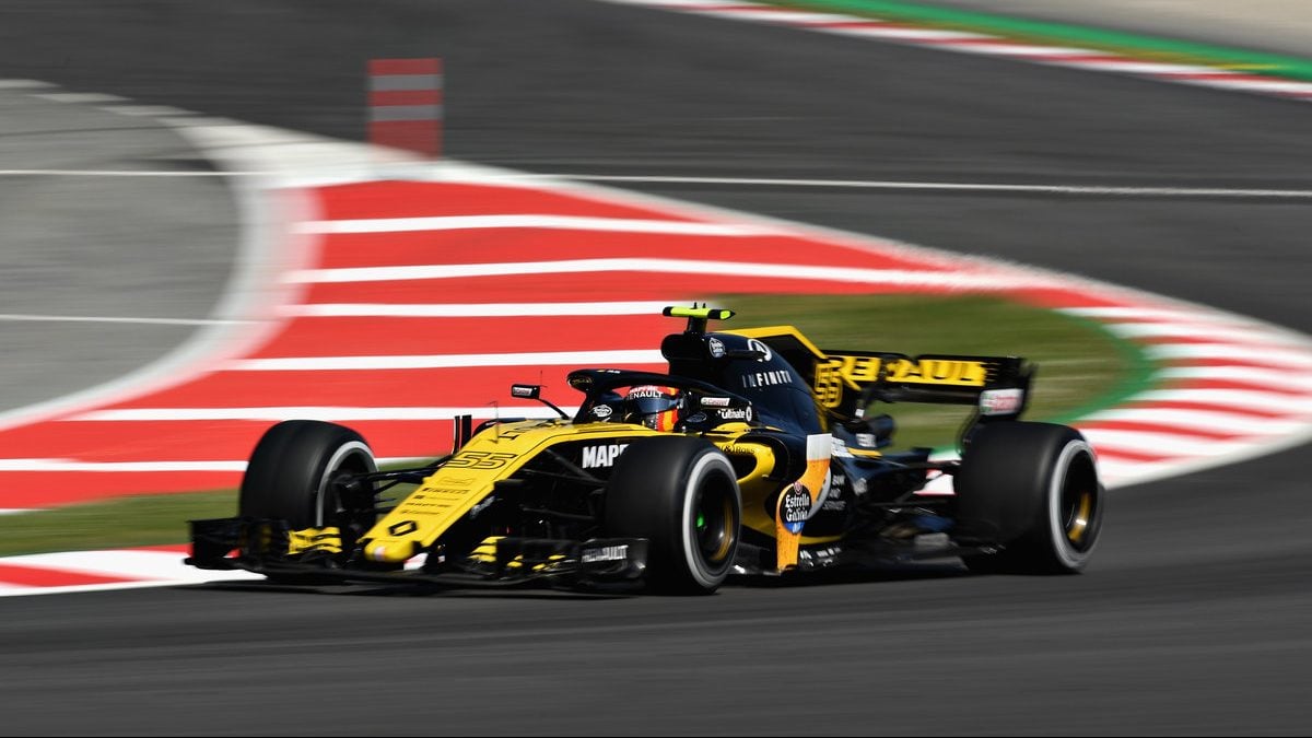 Carlos Sainz a bordo del Renault Fórmula 1