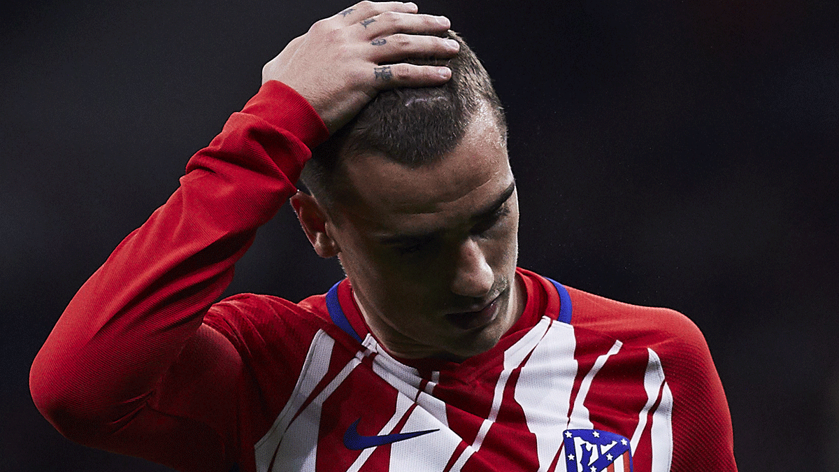 Antoine Griezmann durante un partido con el Atlético. (Getty)