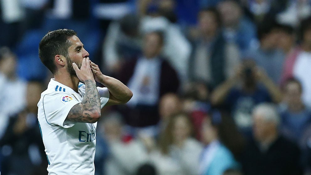 Isco celebra un gol. (AFP)