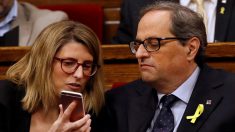 Quim Torra y Elsa Artadi. (Foto: EFE)