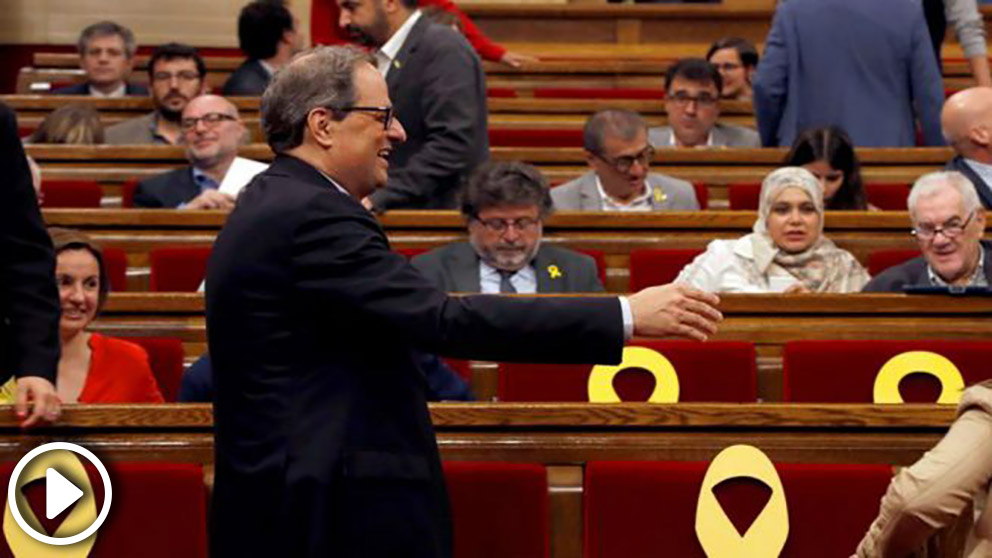 Quim Torra en el pleno de investidura (FOTO: EFE)