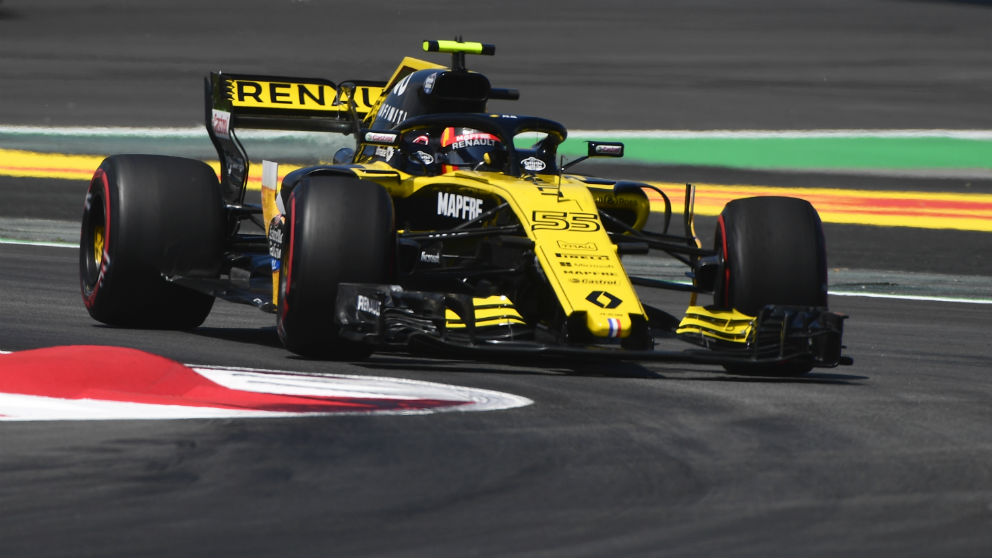 Carlos Sainz durante el Gran Premio de España. (AFP)