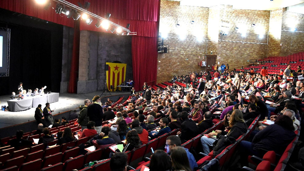 Imagen de una reunión del Consell Polític de la CUP (Foto: Efe).