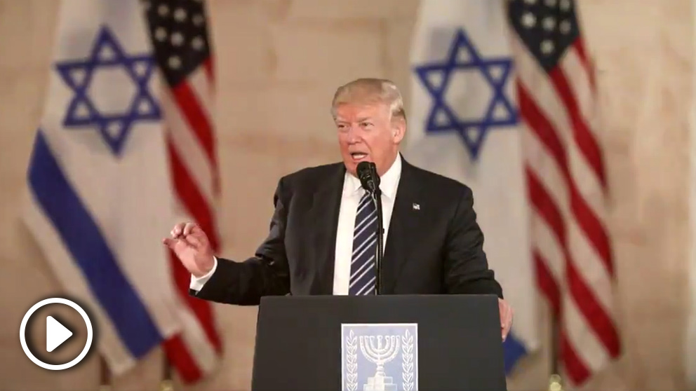 El presidente de EEUU, Donald Trump celebra la amistad de su país con Israel.