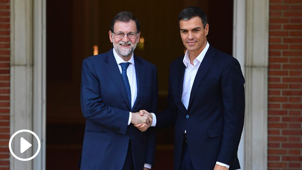El presidente del Gobierno, Mariano Rajoy, y el secretario general del PSOE, Pedro Sánchez. (Foto: AFP)