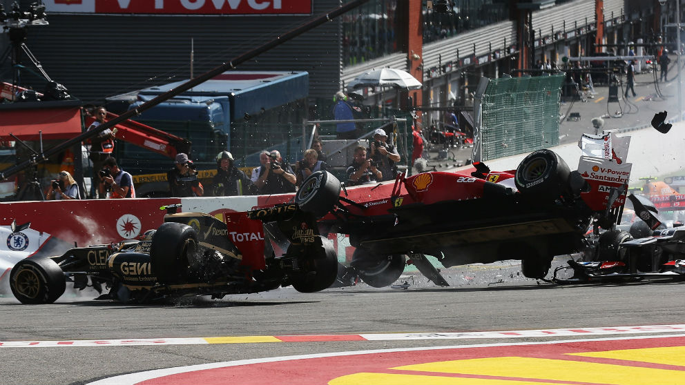 Los accidentes en las salidas de la Fórmula 1 son una constante cada temporada, dejándonos varias de las imágenes más impresionantes de toda la historia. (Getty)