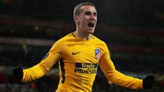 Antoine Griezmann celebra su gol ante el Arsenal. (Getty)