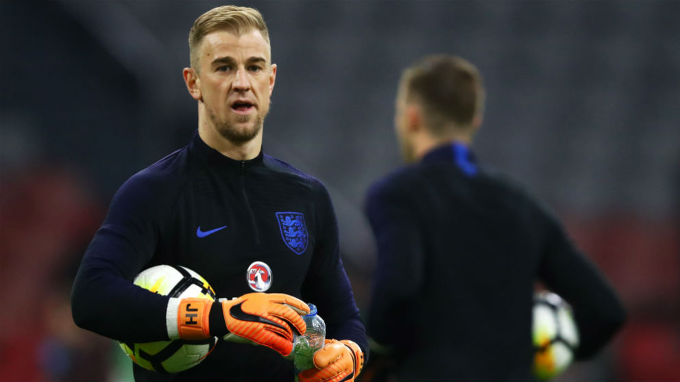 Joe Hart, ante de un partido con Inglaterra. (Getty) | Mundial 2018 | Selección de Inglaterra.