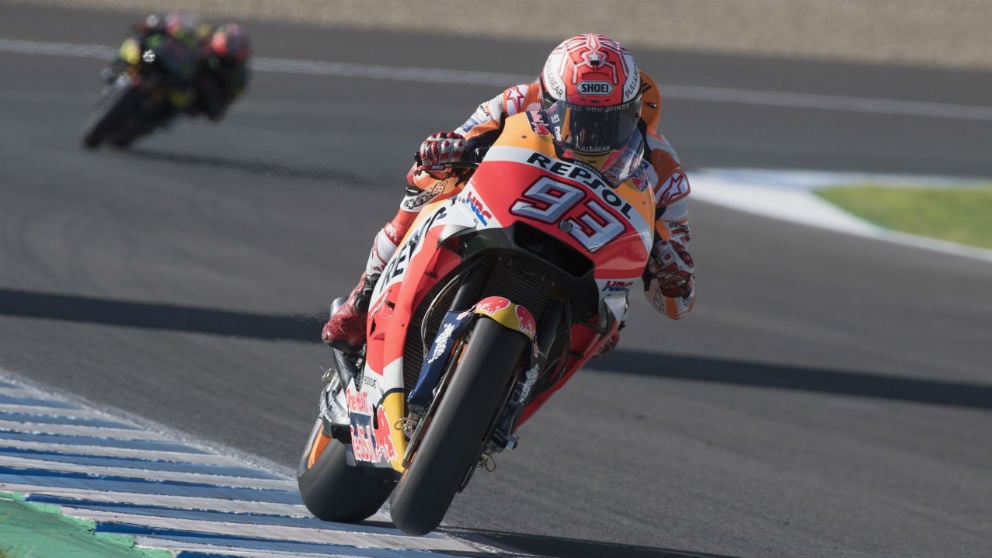 Marc Márquez llega a Le Mans dispuesto a subirse a un podio que no pisa desde el año 2014. (getty)